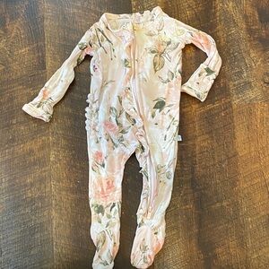Posh Peanut Pink Floral Footie